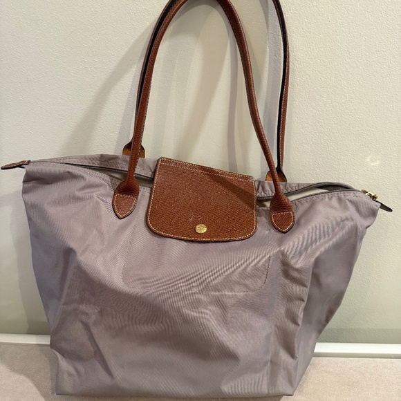 LONGCHAMP Le Pliage Medium Handbag - Clay Color - Picture 1 of 9